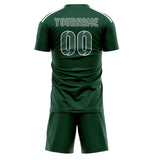 Custom Green Blue Green Soccer Jersey
