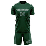 Custom Green Blue Green Soccer Jersey