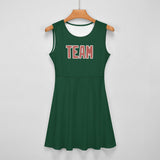 Custom Green Copper Rose Cheerleader Dress