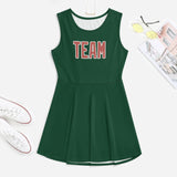 Custom Green Copper Rose Cheerleader Dress