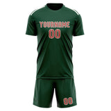 Custom Green Copper Rose Soccer Jersey