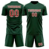 Custom Green Copper Rose Soccer Jersey