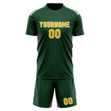 Custom Green Gold Soccer Jersey