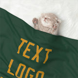 Custom Green Yellow Pet Blanket