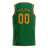 Custom Green & Yellow Colors Design Sports Basketball Jersey