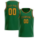 Custom Green & Yellow Colors Design Sports Basketball Jersey