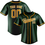 Custom Green & Yellow Colors Design Sports Baseball Jersey