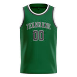 Custom Green & Dark Grey Colors Design Sports Basketball Jersey