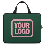 Custom Green Light Pink Laptop Bag