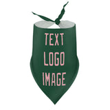 Custom Green Light Pink Pet Scarf