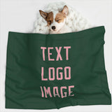 Custom Green Light Pink Pet Blanket