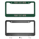Custom Green Light Pink License Plate Frame