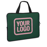 Custom Green Light Pink Laptop Bag