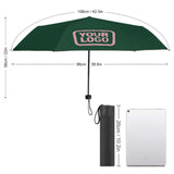 Custom Green Light Pink Automatic Umbrella