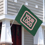 Custom Green Light Pink Flag