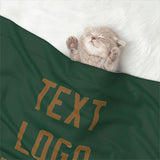 Custom Green Khaki Pet Blanket