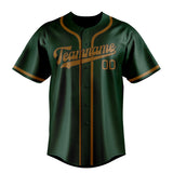 Custom Green & Khaki Colors Design Sports Baseball Jersey
