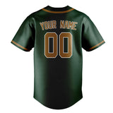 Custom Green & Khaki Colors Design Sports Baseball Jersey