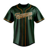 Custom Green & Khaki Colors Design Sports Baseball Jersey