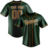 Custom Green & Khaki Colors Design Sports Baseball Jersey