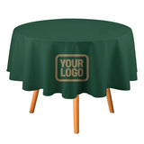 Custom Green Light Khaki Round Table Cloth