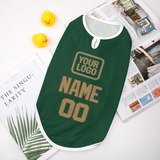 Custom Green Light Khaki Pet Vest