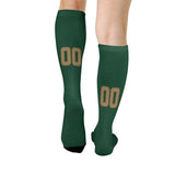 Custom Green Light Khaki Knee-High Sock