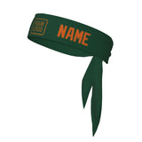 Custom Green Orange Headband