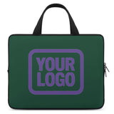 Custom Green Light Purple Laptop Bag