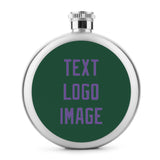 Custom Green Light Purple Hip Flask