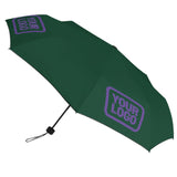 Custom Green Light Purple Automatic Umbrella