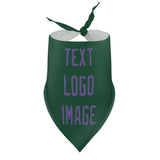 Custom Green Light Purple Pet Scarf