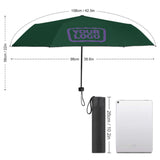 Custom Green Light Purple Automatic Umbrella