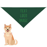 Custom Green Emerald Green Pet Scarf