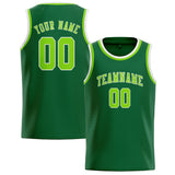 Custom Green & Emerald Green Colors Design Sports Basketball Jersey