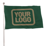 Custom Green Light Khaki Flag