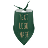 Custom Green Light Khaki Pet Scarf