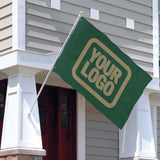 Custom Green Light Khaki Flag