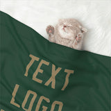 Custom Green Light Khaki Pet Blanket
