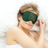 Custom Green Light Khaki Sleep Mask