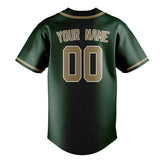 Custom Green & Light Khaki Colors Design Sports Baseball Jersey