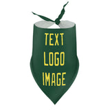 Custom Green Light Yellow Pet Scarf