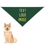 Custom Green Light Yellow Pet Scarf