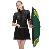Custom Green Light Yellow Automatic Umbrella
