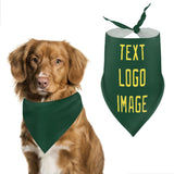Custom Green Light Yellow Pet Scarf