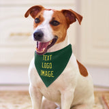 Custom Green Light Yellow Pet Scarf