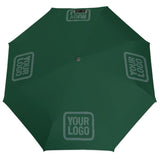 Custom Green Blue Green Automatic Umbrella