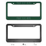 Custom Green Blue Green License Plate Frame