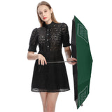 Custom Green Blue Green Automatic Umbrella