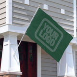 Custom Green Blue Green Flag
